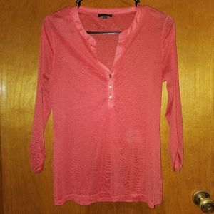 Sheer polka-dot blouse